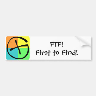 Pegatina Para Coche Geocaching FTF - Bumpersticker
