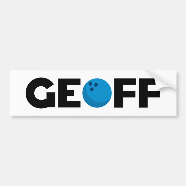 Pegatina Para Coche Geoff bowling (Frente)