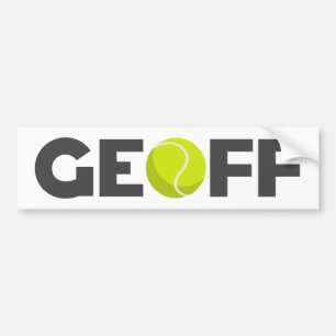 Pegatina Para Coche Geoff Tennis