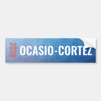 Pegatina Para Coche Geométrico azul de Alexandría Ocasio-Cortez
