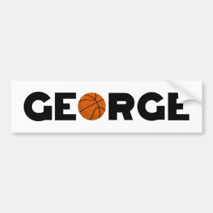 Pegatina Para Coche George Basketball Bumper Sticker