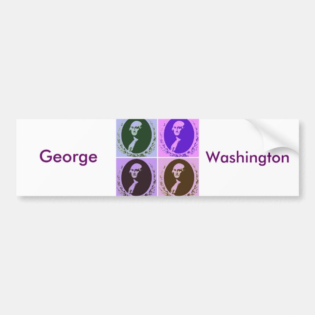 Pegatina Para Coche George Washington (Frente)
