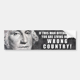 Pegatina Para Coche ¿George Washington le ofende?