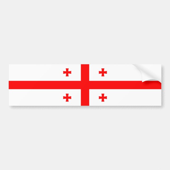 Pegatina Para Coche Georgia/bandera georgiana (Frente)