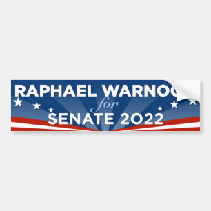 Pegatina Para Coche Georgia Raphael Warnock para el Senado 2022