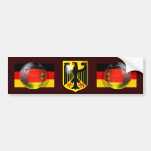 Pegatina Para Coche Germany coat OF of football pobre of signal