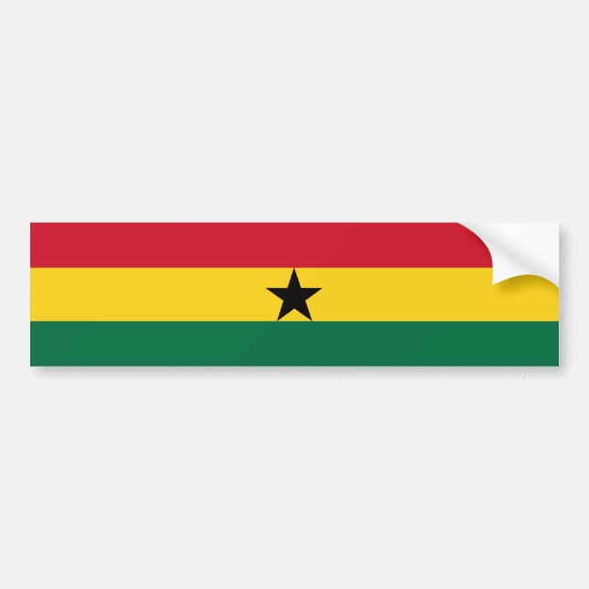 Pegatina Para Coche Ghana/bandera ghanesa (Frente)