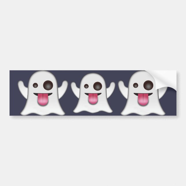 Pegatina Para Coche ghost_emoji (Frente)