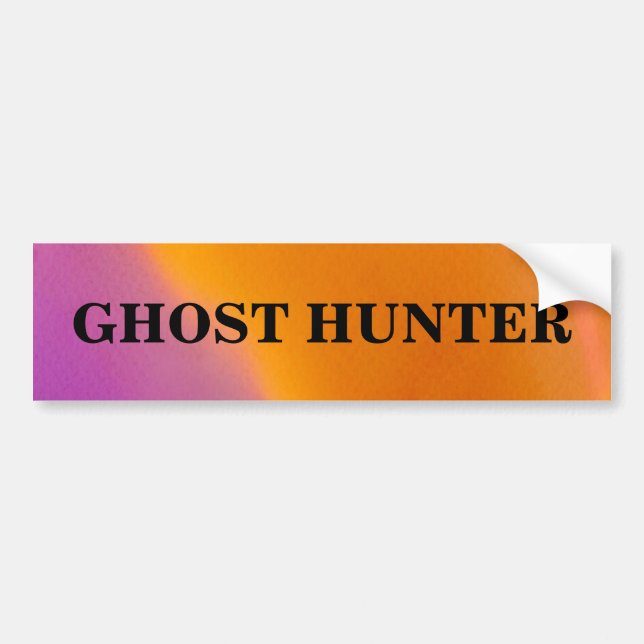 Pegatina Para Coche Ghost Hunter Spooky Bumper Sticker (Frente)
