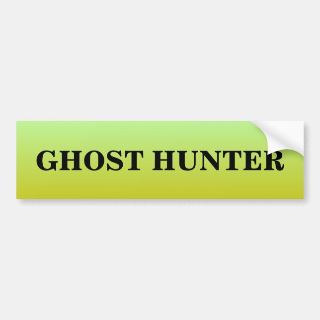 Pegatina Para Coche Ghost Hunter Spooky Bumper Sticker (Frente)