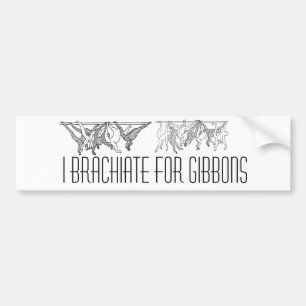 Pegatina Para Coche gibbons brachiating, gibbons brachiating (3), I…