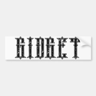 PEGATINA PARA COCHE GIDGET BUMPER STICKER