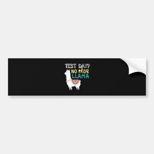 Pegatina Para Coche Gift de Llama Día de prueba No ProbLlama Diverti