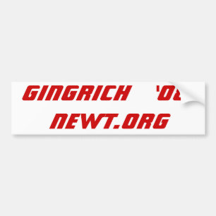 Pegatina Para Coche Gingrich   '08 Newt.Org