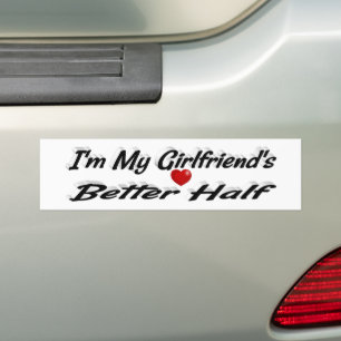 Pegatina Para Coche Girlfriend cita texto negro