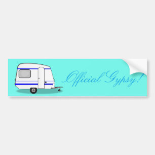 Pegatina Para Coche ¡Gitano oficial! Remolque de camper optimizado