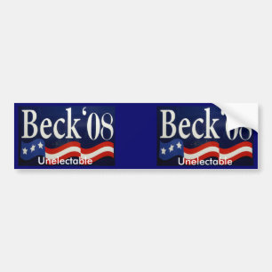 Pegatina Para Coche Glenn Beck 08 - Unelectable