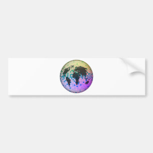 Pegatina Para Coche Globo del pixel
