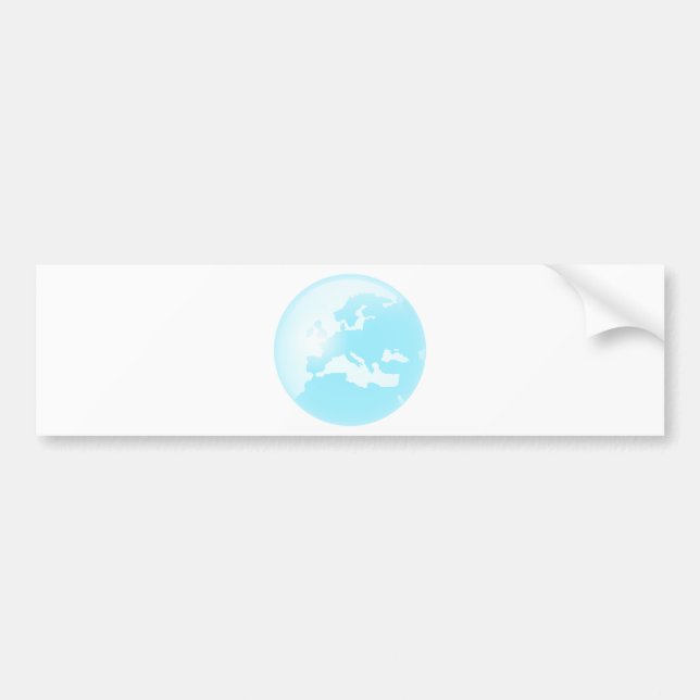 Pegatina Para Coche Globo del vidrio de Europa (Frente)