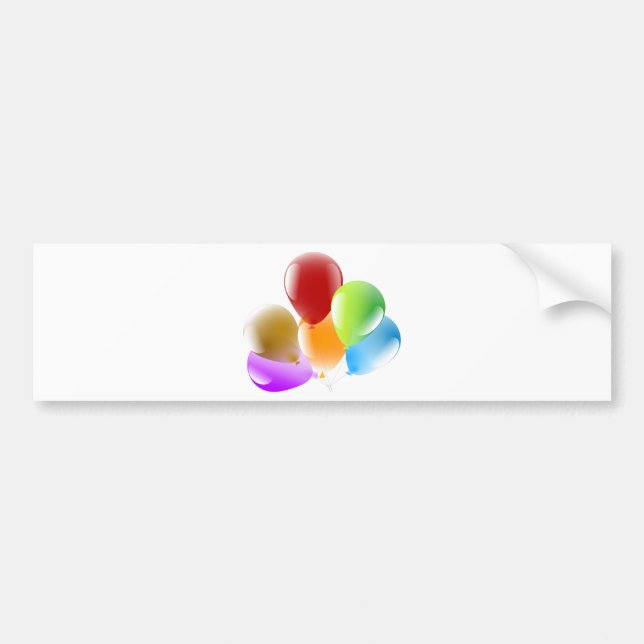 Pegatina Para Coche Globos (Frente)