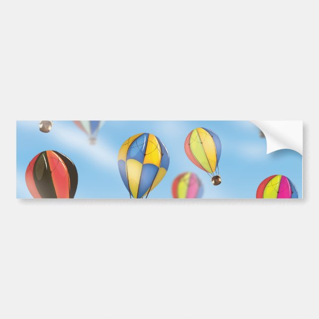Pegatina Para Coche Globos aerostáticos (Frente)