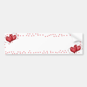 Pegatina Para Coche Globos cardíacos con corazones pequeños