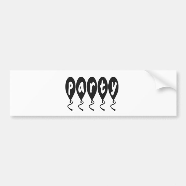 Pegatina Para Coche Globos fiestas (Frente)