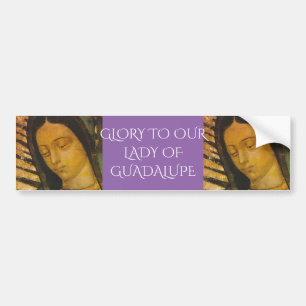 PEGATINA PARA COCHE GLORIA A NUESTRA SEÑORA DE GUADALUPE