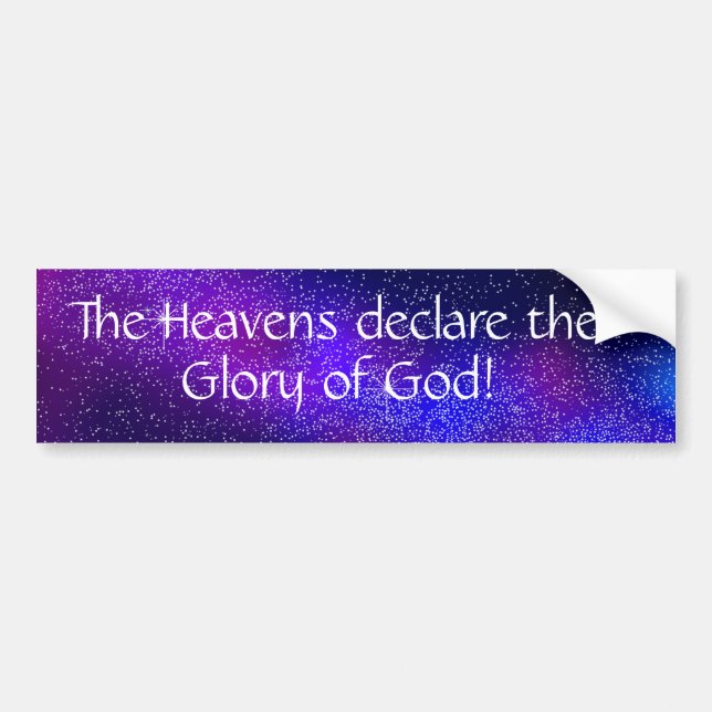 Pegatina Para Coche Gloria de Dios Bumper Sticker (Frente)