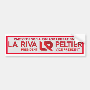 Pegatina Para Coche Gloria La Riva / Leonard Peltier 2020