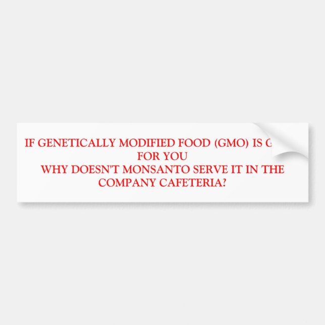 PEGATINA PARA COCHE GMO (Frente)