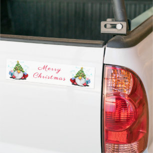 Pegatina Para Coche Gnomes de adhesivos de Navidad con regalos