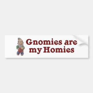 Pegatina Para Coche Gnomies es mi Homies