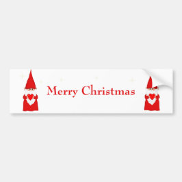 Pegatina Para Coche Gnomos modernos de Navidad