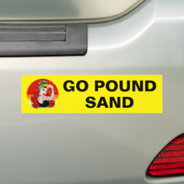 Pegatina Para Coche Go Pound Sand - Mamá Flexing Tattooed Arm