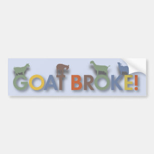Pegatina Para Coche GOATBROKEBLUE.ai