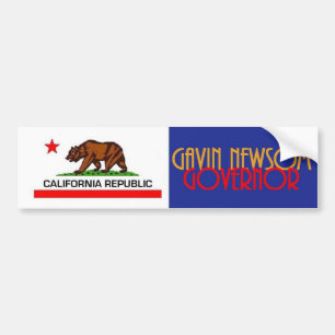 Pegatina Para Coche Gobernador 2018 de Gavin NEWSOM