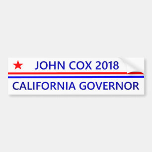 Pegatina Para Coche Gobernador California 2018 de Juan $cox