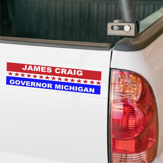 Pegatina Para Coche Gobernador de James Craig Michigan (En Camión)