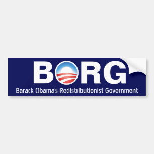 Pegatina Para Coche Gobierno del Redistributionist de BORG Barack