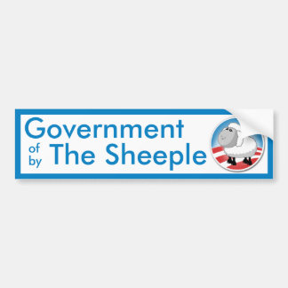Pegatina Para Coche Gobierno del Sheeple