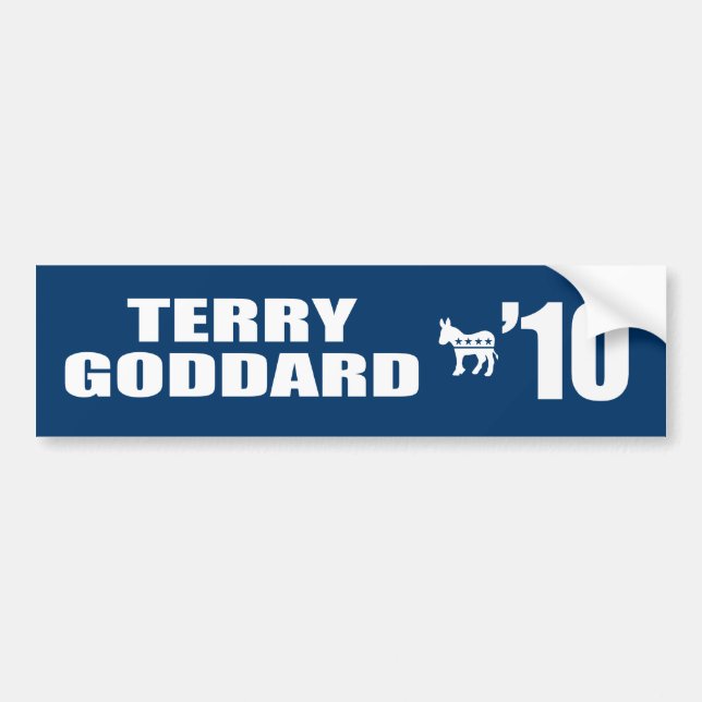 PEGATINA PARA COCHE GODDARD DE TERRY PARA EL GOBERNADOR (Frente)
