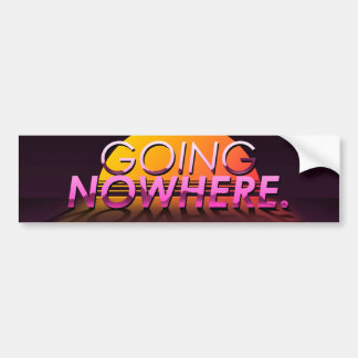 Pegatina Para Coche "Going Nowhere" Slapsticker