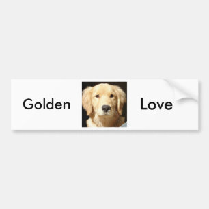 Pegatina Para Coche Golden Retriever