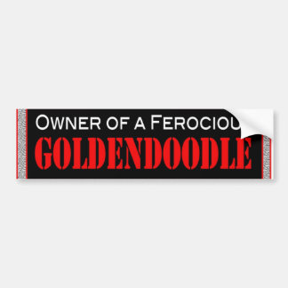 Pegatina Para Coche Goldendoodle feroz