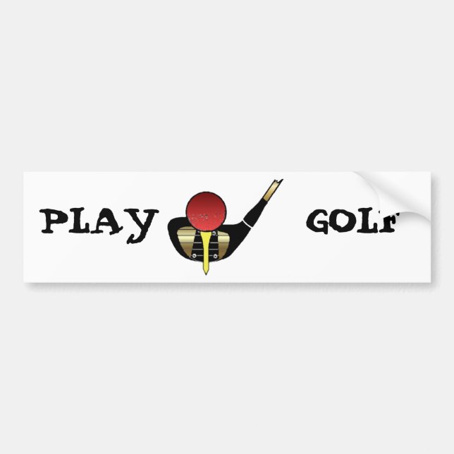 Pegatina Para Coche Golf del juego (Frente)