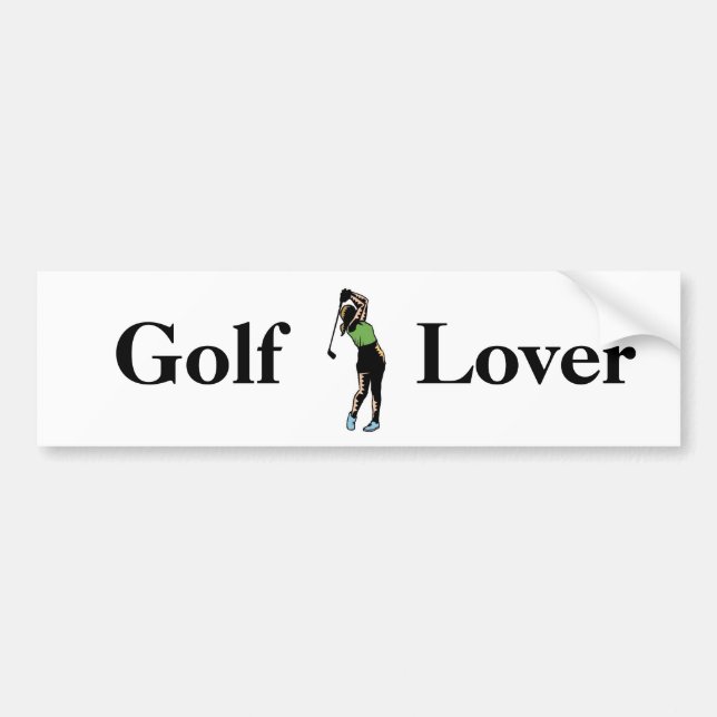 Pegatina Para Coche Golfista de la mujer (Frente)