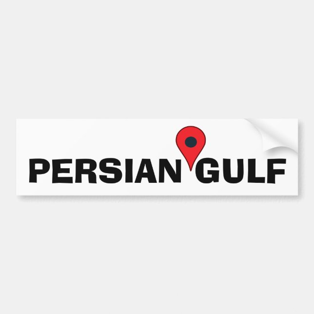 Pegatina Para Coche Golfo Pérsico (Frente)