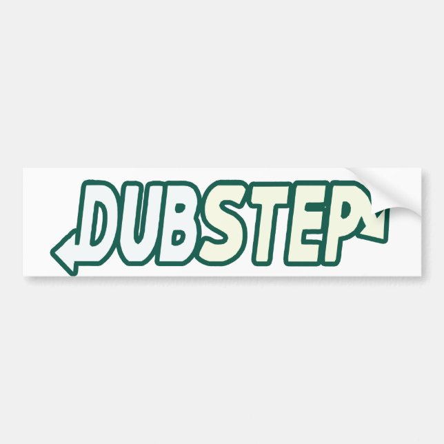 Pegatina Para Coche Golpe de DUBSTEP fresco (Frente)