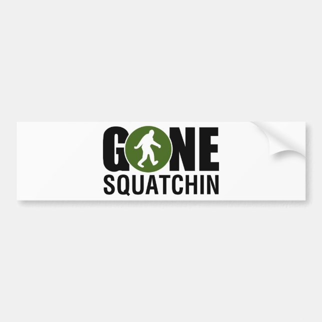 Pegatina Para Coche Gone Squatchin (Frente)